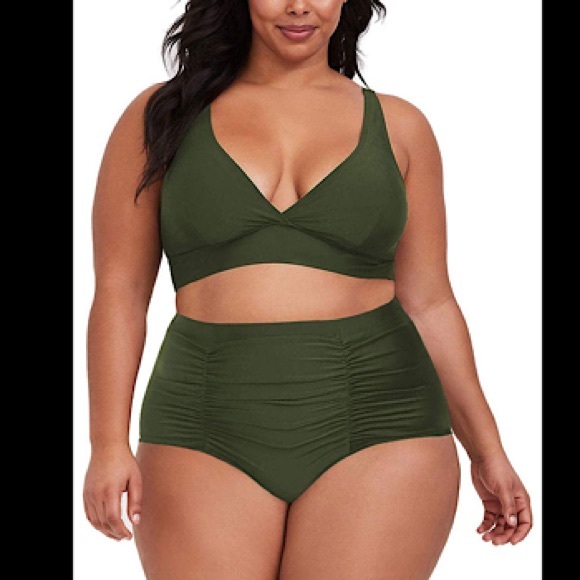 Other - 🆕Two Piece Plus Size High Waisted Swimsuit